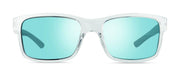 Crawler Rectangle Sunglasses in Clear with Blue Water Lens Revo Sunglasses